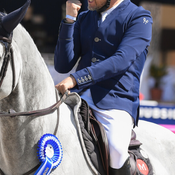 Guillaume Canet (5ème du prix Nostalgie Cote d'Azur) au jumping Longines Global Champions Tour à Cannes le 6 juin 2019. © Lionel Urman / Panoramic / Bestimage