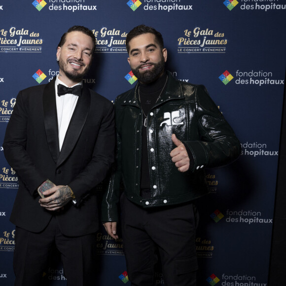 Exclusif - Kendji Girac et J Balvin - Concert événement "Le gala des pièces jaunes" à l'Accor Arena Paris le 26 janvier 2024. Une soirée de gala exceptionnelle en faveur des Pièces Jaunes ! De nombreux artistes se succèderont pour chanter pour les enfants et adolescents hospitalisés. © Cyril Moreau / Guillaume Gaffiot / Bestimage 