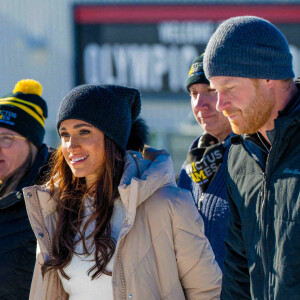 En l'absence de contrat de mariage...
Le prince Harry, duc de Sussex, et Meghan Markle, duchesse de Sussex, assistent à l'événement One Year to Go avant les Invictus Games Vancouver Whistler 2025 à Mountain Square à Whistler, BC, Canada, le 14 février 2024. Photo par Mischa Schoemaker/ABACAPRESS.COM