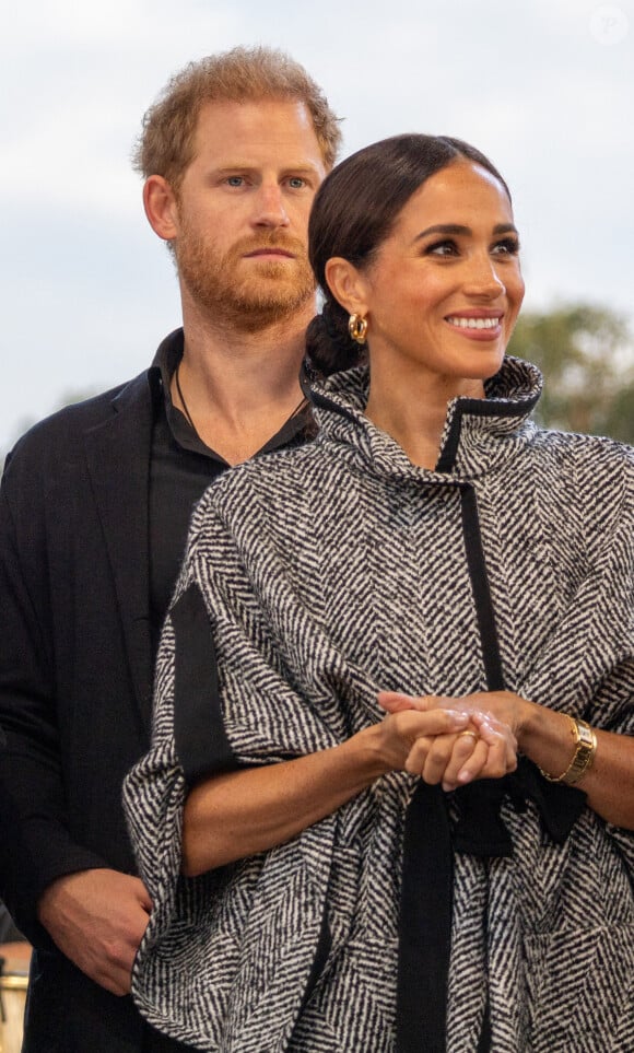 Le 22 septembre 2023, Santa Barbara, Californie, États-Unis : le prince Harry et la princesse Meghan Markle, le duc et la duchesse de Sussex, se trouvent dans la propriété de Kevin Costner en bord de mer. Photo par Amy Katz/ZUMA Press Wire/ABACAPRESS.COM