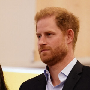 Le duc et la duchesse de Sussex à la réception de l'IG25 et de l'équipe canadienne à l'hôtel Hilton pendant les Invictus Games à Düsseldorf, en Allemagne, le vendredi 15 septembre 2023. Photo par Jordan Pettitt/PA Wire/ABACAPRESS.COM