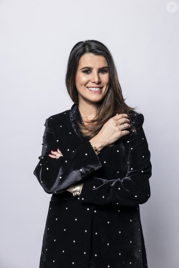 Exclusif - Karine Ferri - Studio - Enregistrement de l'émission "La chanson secrète", présentée par N.Aliagas et diffusée le 29 décembre sur TF1 © Guillaume Gaffiot-Cyril Moreau / Bestimage