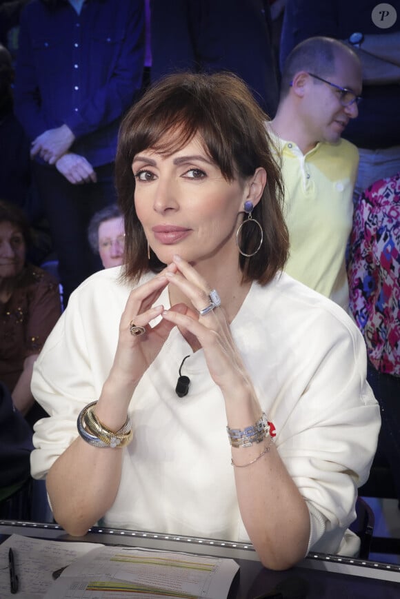 Exclusif - Géraldine Maillet, sur le plateau de de l'émission " TPMP " présentée par C.Hanouna et diffusée en direct sur C8, Paris, France, le 06 mai 2024. © Jack Tribeca / Bestimage