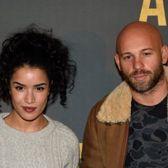 Franck Gastambide et Sabrina Ouazani assistent à la première parisienne de "Alliés", au cinéma UGC Normandie à Paris, le 20 novembre 2016. Alban Wyters/ABACAPRESS.COM