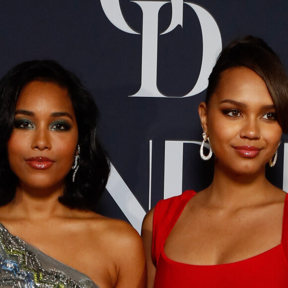 Clémence Botino (Miss France 2020) et Indira Ampiot (Miss France 2023) - Photocall de la soirée de gala "le Grand Dîner" au Palais Bulles à Théoule-sur-mer lors du 77ème Festival International du Film de Cannes le 18 mai 2024. © Christophe Clovis / Bestimage