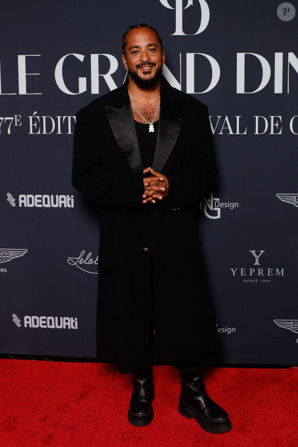 Slimane - Photocall de la soirée de gala "Le Grand Dîner" au Palais Bulles à Théoule-sur-mer lors du 77ème Festival International du Film de Cannes. Christophe Clovis / Bestimage