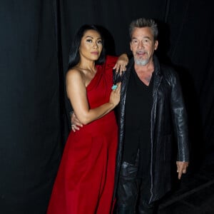 Exclusif - Florent Pagny et Anggun - Backstage de l'émission "Spectaculaire" à Paris, diffusée le 15 janvier sur France 2. © Pierre Perusseau / Bestimage