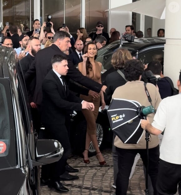 Bella Hadid lors du 77ème Festival International du Film de Cannes (14 - 25 mai 2024), le 20 mai 2024.