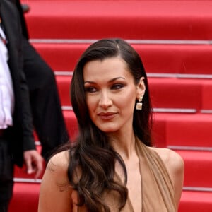 Bella Hadid sur le tapis rouge lors du Festival International du Film de Cannes, 20 mai 2024. Photo de Doug Peters/PA Wire