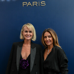 Laeticia Hallyday, Valérie Messika - Photocall Défilé Messika haute joaillerie 2022 collection « Beyond The Light » lors de la fashion week PAP femme printemps / été 2023 le 29 septembre 2022. © Agence Bestimage  Messika fashion show in Paris on September 29th 2022