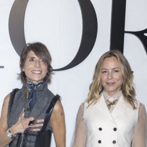 Maria Bello et Dominique Crenn au photocall du défilé de mode Dior lors de la la Fashion Week printemps/été 2022 de Paris, France, le 28 septembre 2021. © Olivier Borde/Bestimage 