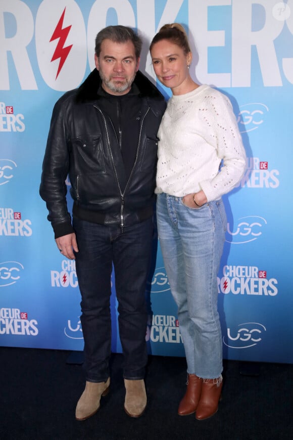 Clovis Cornillac et sa femme Lilou Fogli - Avant-première du film "Choeur de Rocker" au Cinema UGC Normandie à Paris le 8 décembre 2022. © Bertrand Rindoff / Bestimage  