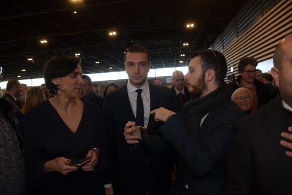 Bardella Jordan - La candidate du Rassemblement national (RN), M.Le Pen donne son premier grand meeting de campagne au parc des expositions à Reims, France, le 5 février 2022. © MAO/Panoramic/Bestimage 