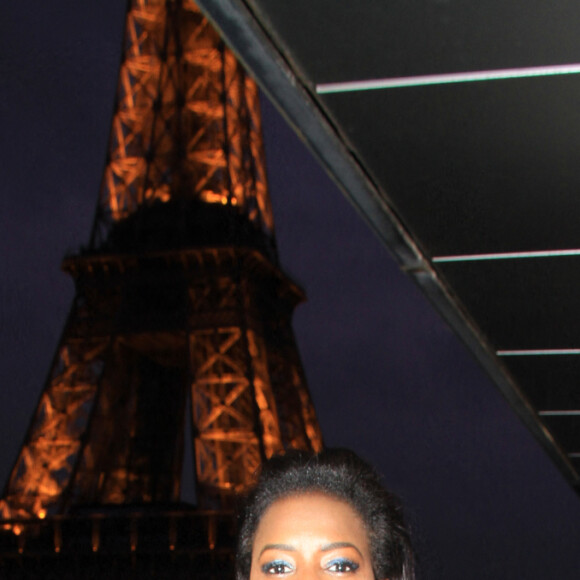 Exclusif - Hapsatou Sy - Le Grand Dîner du 14 juillet, sur le rooftop de l'hôtel Pullman Tour Eiffel à Paris, France, le 14 juillet 2021. © Philippe Baldini/Bestimage