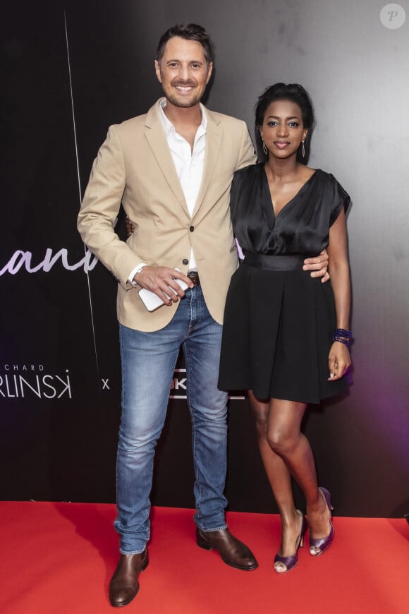 Exclusif - Vincent Cerutti et Hapsatou Sy - Le Grand Dîner du 14 juillet, sur le rooftop de l'hôtel Pullman Tour Eiffel à Paris, France, le 14 juillet 2021. © Jack Tribeca/Bestimage