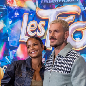 Christina Milian et son mari Matt Pokora (M.Pokora) - Avant-première du film "Les Trolls 3" au cinéma Gaumont Marignan à Paris. Le 11 octobre 2023 © Olivier Borde / Bestimage