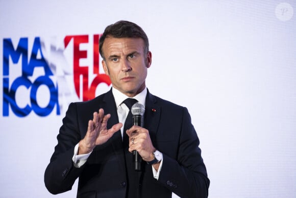 Emmanuel Macron au Chateau de Versailles. © Eliot Blondet/ Pool / Bestimage