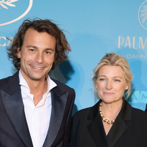 Bertrand Chameroy, Anne-Elisabeth Lemoine - Photocall du dîner d'ouverture du 77ème Festival International du Film de Cannes, au Carlton. Le 14 mai 2024 © Borde-Jacovides-Moreau / Bestimage 