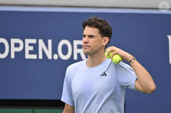 On sait qu'elle a formé un couple avec une autre pointure du tennis : Dominic Thiem
Dominic Thiem - US Open de Flushing Meadows (New York) le 28 aout 2023.