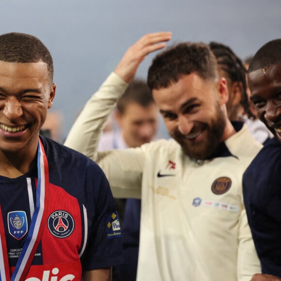 Kylian Mbappé lors du match Olympique Lyonnais vs Paris Saint-Germain, Finale Coupe de France, Decathlon Arena stade Pierre Mauroy, le 25 mai 2024