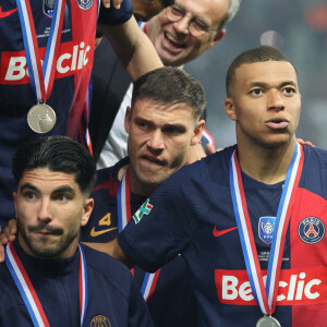 Kylian Mbappé lors du match Olympique Lyonnais vs Paris Saint-Germain, Finale Coupe de France, Decathlon Arena stade Pierre Mauroy, le 25 mai 2024