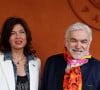 L'animateur officie en parallèle sur l'antenne d'Europe 1
Cathy Bancarel et son compagnon Pascal Praud au village lors des Internationaux de France de tennis de Roland Garros 2024, à Paris, France, le 1er juin 2024. © Jacovides-Moreau/Bestimage 