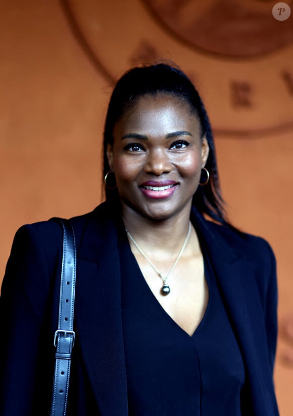 Muriel Hurtis au village lors des Internationaux de France de tennis de Roland Garros 2024, à Paris, France, le 1er juin 2024. © Jacovides-Moreau/Bestimage 