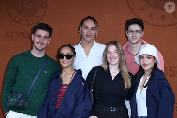 Julien, Candice, Héléna, Djebril, Axel de la "Star Academy" au village des Internationaux de France 2024 à Roland Garros le 27 mai 2024 à Paris. Nasser Berzane/ABACAPRESS.COM