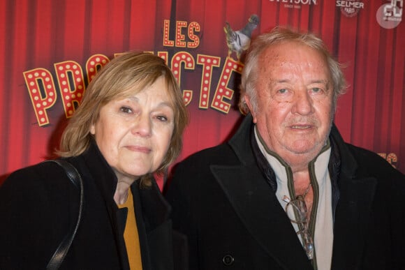 Marie-Laure Augry et son mari Jean-Pierre Gautier - Soirée de gala à l'occasion de la première de la pièce "Les producteurs" au Théâtre de Paris à Paris. Le 2 décembre 2021 © Christophe Clovis / Bestimage