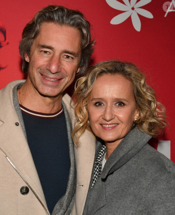 Semi-exclusif - Laurent Solly (président de Facebook France) et sa femme Caroline Roux au concert de M.Galanter au théâtre Music-Hall Show l'Alhambra à Paris, France, le 23 novembre 2023. © Veeren/Bestimage