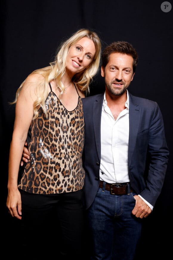 Exclusif - Frédéric Diefenthal et sa femme Stéphanie Seguin - Backstage de l'enregistrement de l'émission "La Chanson secrète 8" à la Seine musicale à Paris, diffusée le 4 septembre sur TF1 © Gaffiot-Moreau / Bestimage 