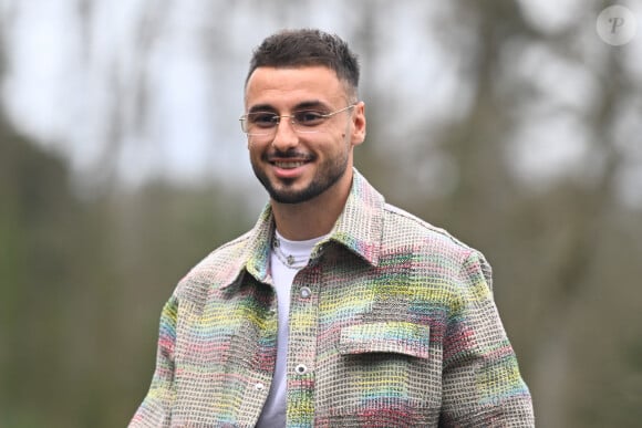 Jonathan Clauss ( France ) arrives at the National Football Center on march 18, 2024 in Clairefontaine, France. © Federico Pestellini/Panoramic/Bestimage