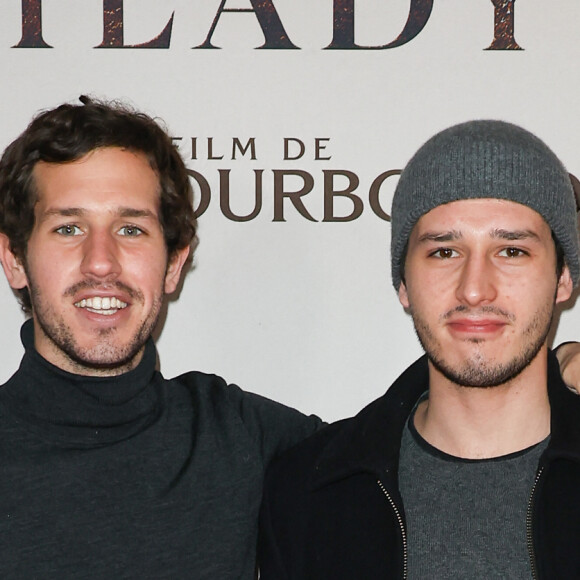 Victor Belmondo et Giacomo Belmondo - Première du film "Les Trois Mousquetaires: Milady" au Grand Rex à Paris le 10 décembre 2023. © Coadic Guirec-Dominique Jacovides /Bestimage