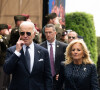 Cérémonie Franco-américaine au cimetière américain de Colleville sur Mer dans le cadre de la commémoration du 80ème anniversaire du débarquement en Normandie (D-Day) le 6 juin 2024. © Jeanne Accorsini / Pool / Bestimage 