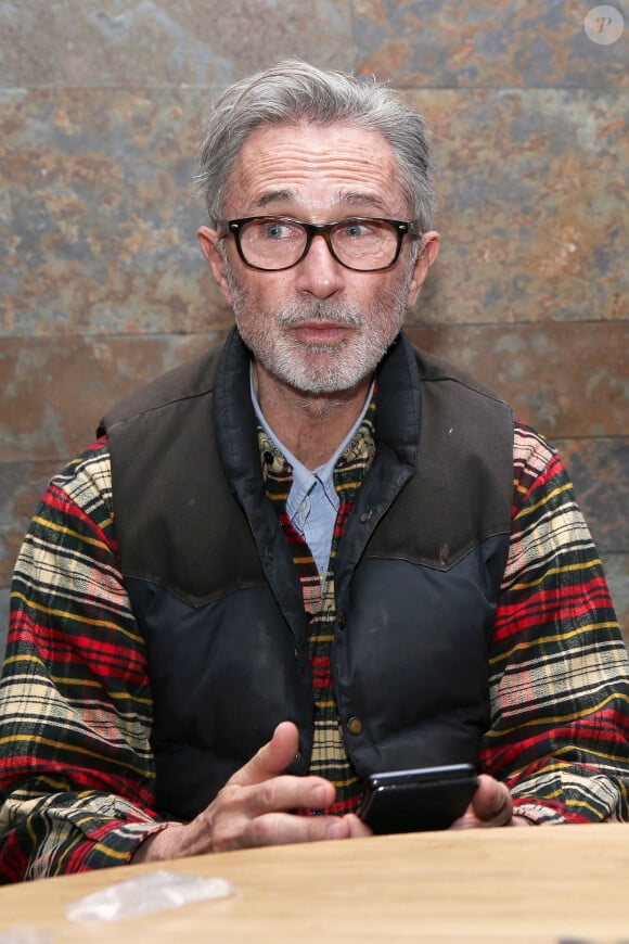 Thierry Lhermitte - 40ème anniversaire des "Bronzés font du ski", avec la présence des acteurs et du réalisateur à Val d'Isère le 11 Janvier 2020. © Pascal Fayolle / Bestimage. 