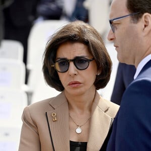 Rachida Dati, ministre de la Culture - Cérémonie à l'Arc de Triomphe à Paris, à l'occasion du voyage officiel du président des Etats-Unis en France. Le 8 juin 2024 © Jeanne Accorsini / Pool / Bestimage 