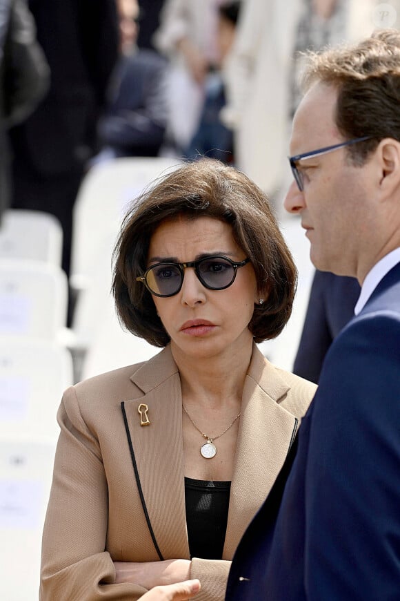 Rachida Dati, ministre de la Culture - Cérémonie à l'Arc de Triomphe à Paris, à l'occasion du voyage officiel du président des Etats-Unis en France. Le 8 juin 2024 © Jeanne Accorsini / Pool / Bestimage 