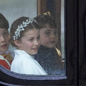 George, Charlotte et Louis, le 6 mai 2023.