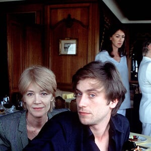 Françoise Hardi et son fils, Thomas Dutronc.