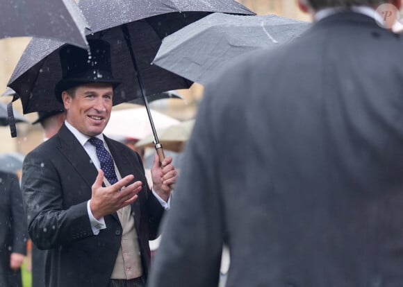 Peter Phillips lors de la "Garden Party du Souverain" au palais de Buckingham à Londres, le 21 mai 2024. 