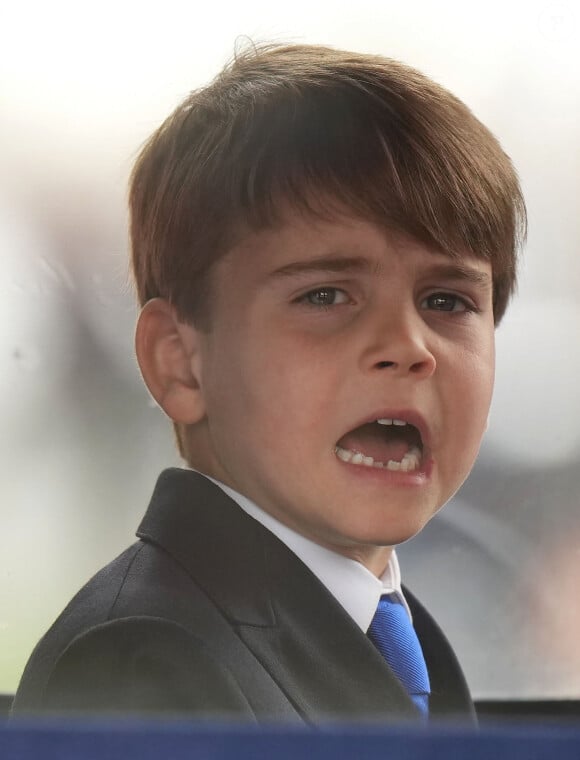 Le prince Louis de Cambridge - Les membres de la famille royale britannique lors de la parade Trooping the Color à Londres, Royaume Uni, le 15 juin 2024. © Julien Burton/Bestimage 