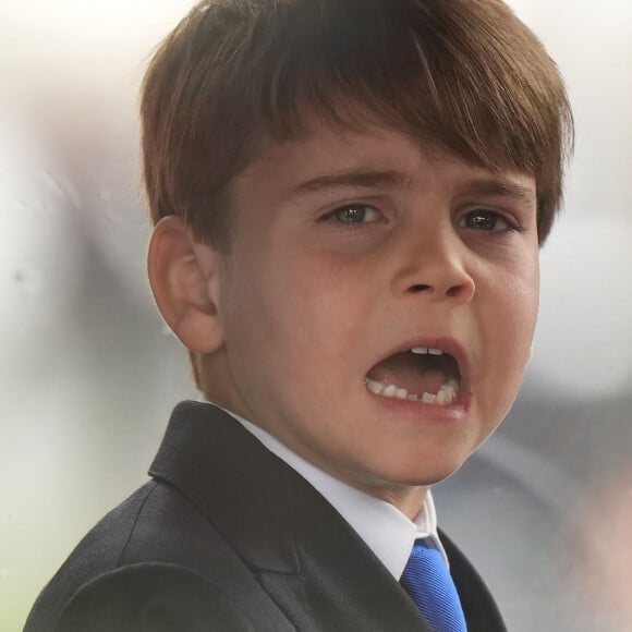 Le prince Louis de Cambridge - Les membres de la famille royale britannique lors de la parade Trooping the Color à Londres, Royaume Uni, le 15 juin 2024. © Julien Burton/Bestimage 