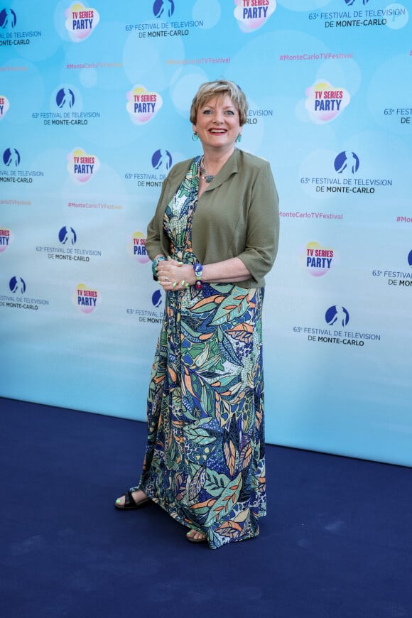 Alison Arngrim (Little House on the prairie) pour la soirée du 1000ème épisode de "NCIS" autour d'un gateau au Neptune lors de la 63ème édition du Festival de television de Monte-Carlo, Monaco, le 15 juin 2024. © Denis Guignebourg/BestImage 