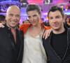 Michaël Youn et Pascal Obispo se sont vus souhaiter une belle fête des pères par Isabelle Funaro. 
Pascal Obispo, Michael Youn et Isabelle Funaro - Enregistrement de l'emission " Vivement Dimanche" a Paris.