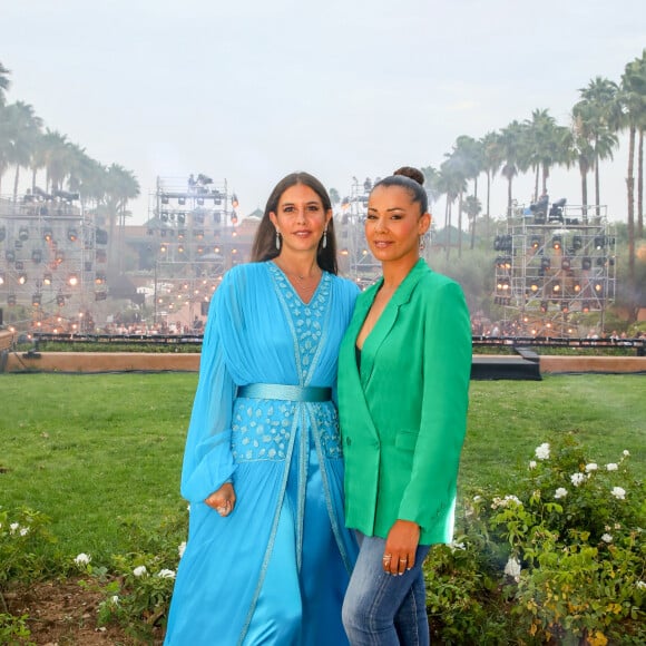 Exclusif - Farrah El-Dibany, Chimene Badi - Rendez-vous - Enregistrement de l'émission "La fête de la chanson à l'orientale" à Marrakech diffusée le 14 juin sur France 3. Le 6 juin 2023 © Philippe Doignon-Tiziano Da Silva / Bestimage