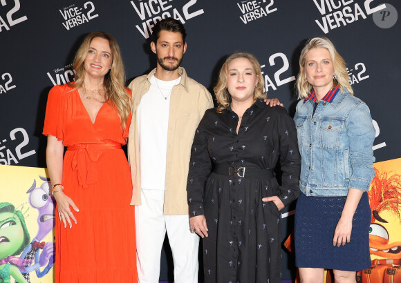 Dorothée Pousséo, Pierre Niney, Marilou Berry et Mélanie Laurent - Avant-première du film "Vice-versa 2" au cinéma Le Grand Rex à Paris le 16 juin 2024. © Coadic Guirec/Bestimage