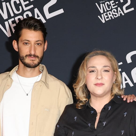 Dorothée Pousséo, Pierre Niney, Marilou Berry et Mélanie Laurent - Avant-première du film "Vice-versa 2" au cinéma Le Grand Rex à Paris le 16 juin 2024. © Coadic Guirec/Bestimage