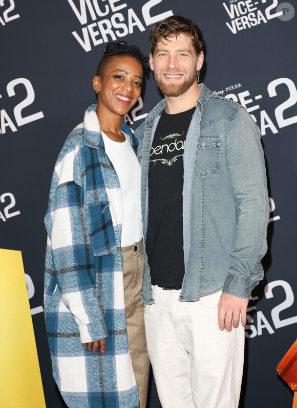 Nevedya et son compagnon Yann-alrick Mortreuil - Avant-première du film "Vice-versa 2" au cinéma Le Grand Rex à Paris le 16 juin 2024. © Coadic Guirec/Bestimage