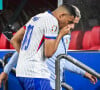 C'est un coup dur pour les Bleus.
Kylian Mbappé a été victime d'une fracture du nez lors du match entre l'équipe de France et l'Autriche (1-0) à Dusseldorf en Allemagne.