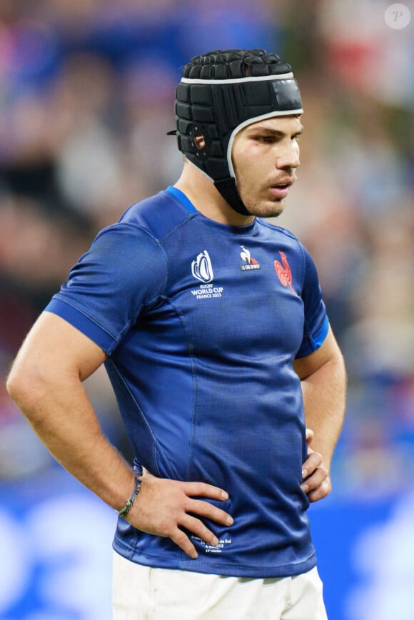 Antoine Dupont - Coupe du Monde de Rugby France 2023 - Match de quart de finale "France-Afrique du Sud (28-29)" au Stade de France à Saint-Denis le 15 octobre 2023. © © Moreau-Jacovides/Bestimage 